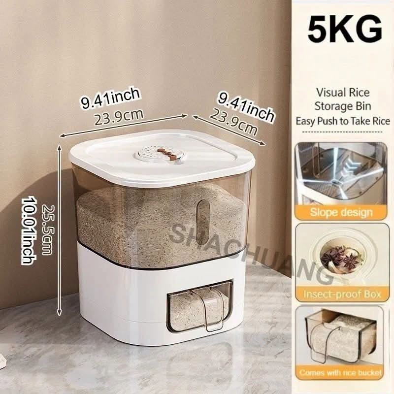 10KG or 5KG automatic push-button rice dispenser