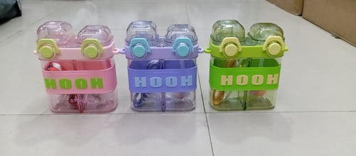 "YES CUTE BABY" Dual Chamber / Split Kids Water Bottle.