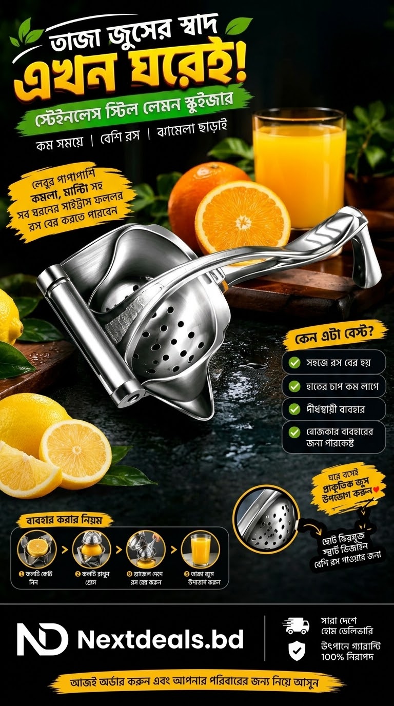 Stainless Steal Lemon Squiger   - স্টেইনলেস স্টিল লেমন স্কুইজার! 🍹💖