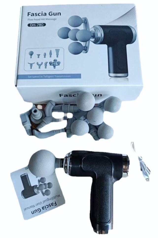 Five-Headed Fascia Massage Gun - প্রিমিয়াম ফাসিয়া গান (ম্যাসেজ গান)! 🔋💖