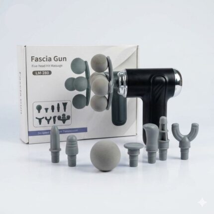 Five-Headed Fascia Massage Gun - প্রিমিয়াম ফাসিয়া গান (ম্যাসেজ গান)! 🔋💖