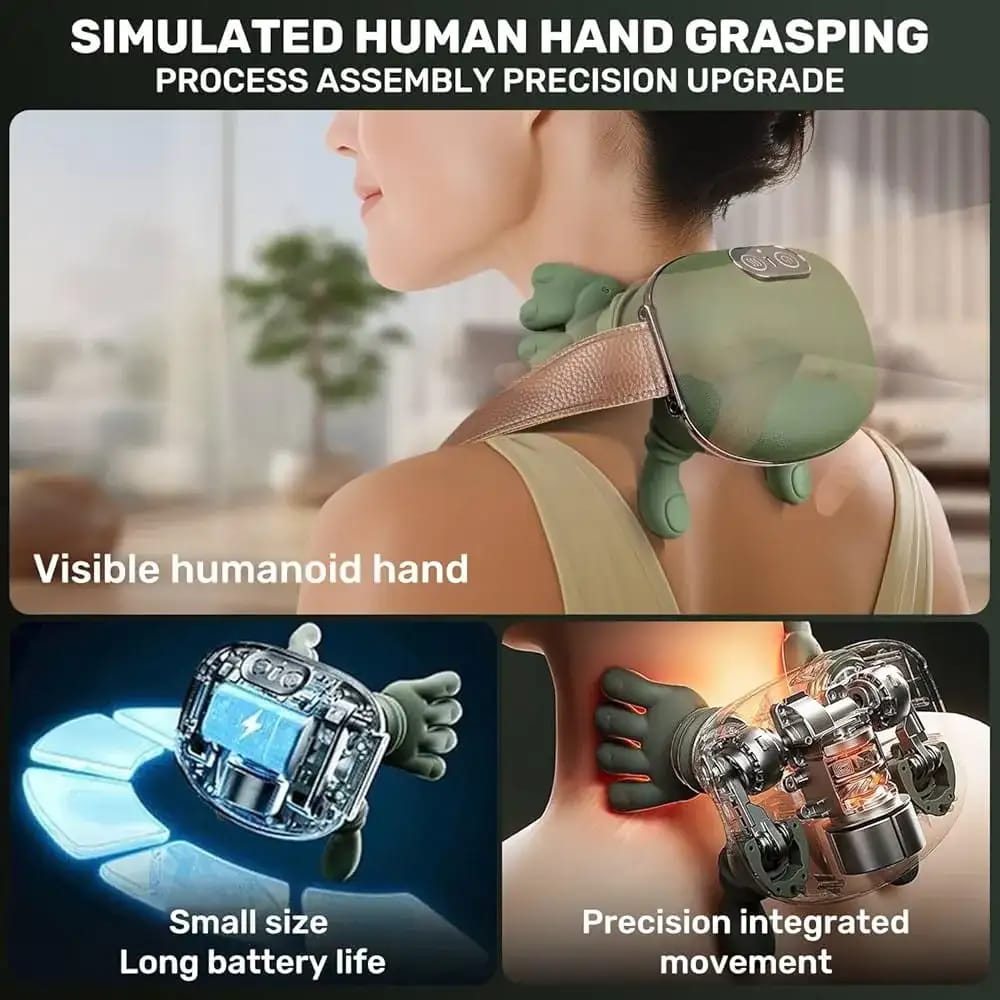 SiaaSoo N7 Electric Neck and Shoulder Massager - প্রিমিয়াম স্মার্ট নেক অ্যান্ড শোল্ডার ম্যাসাজার! 🌸💖