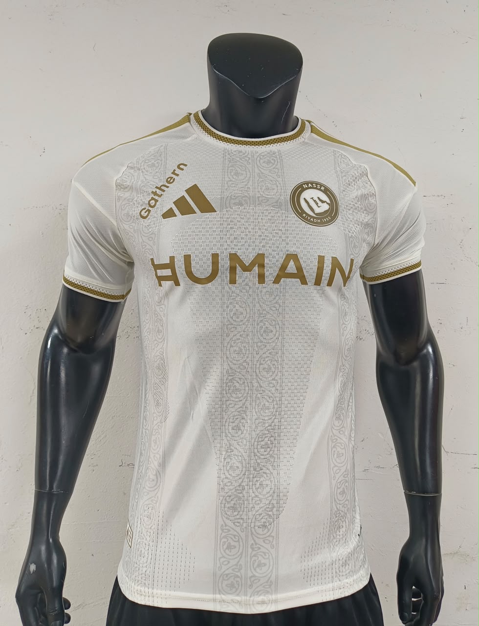 Al Nassr FC 26/27 Season Player Version Jersey (White & Gold Edition)