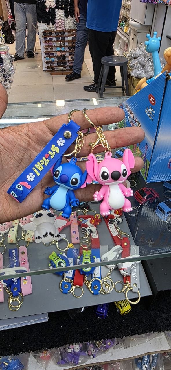 Assorted Monster Keychain Display