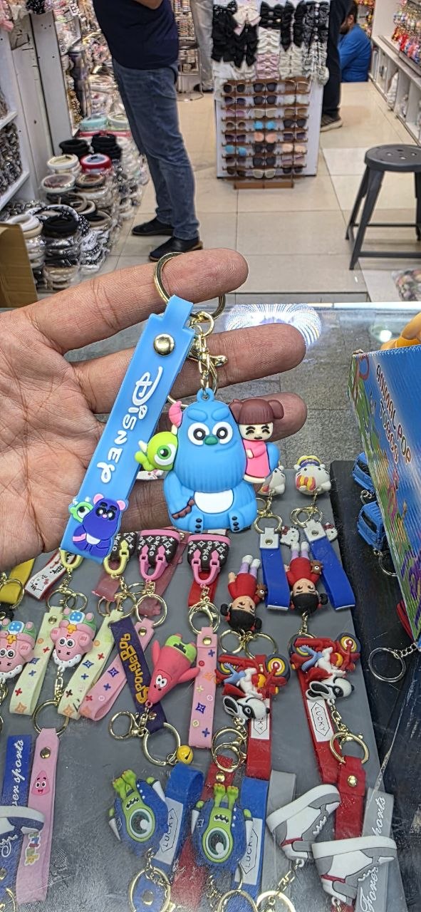 Blue Monster Character Keychain