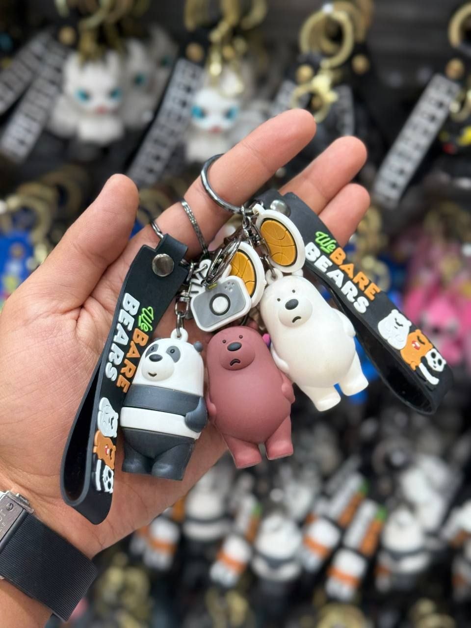 Cute Animal Character Keychain Set