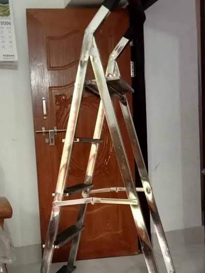 SKB Stainless Steel Folding Ladde