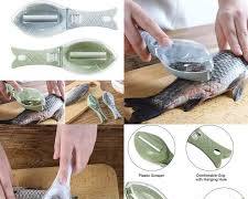 fish shape scale scraper with cover