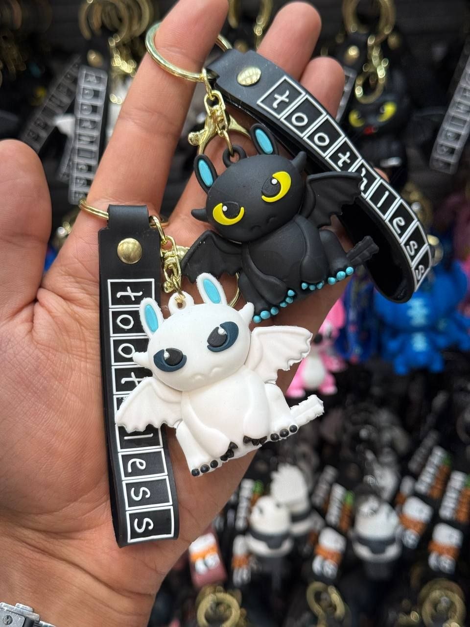 Dragon Cat Character Keychain