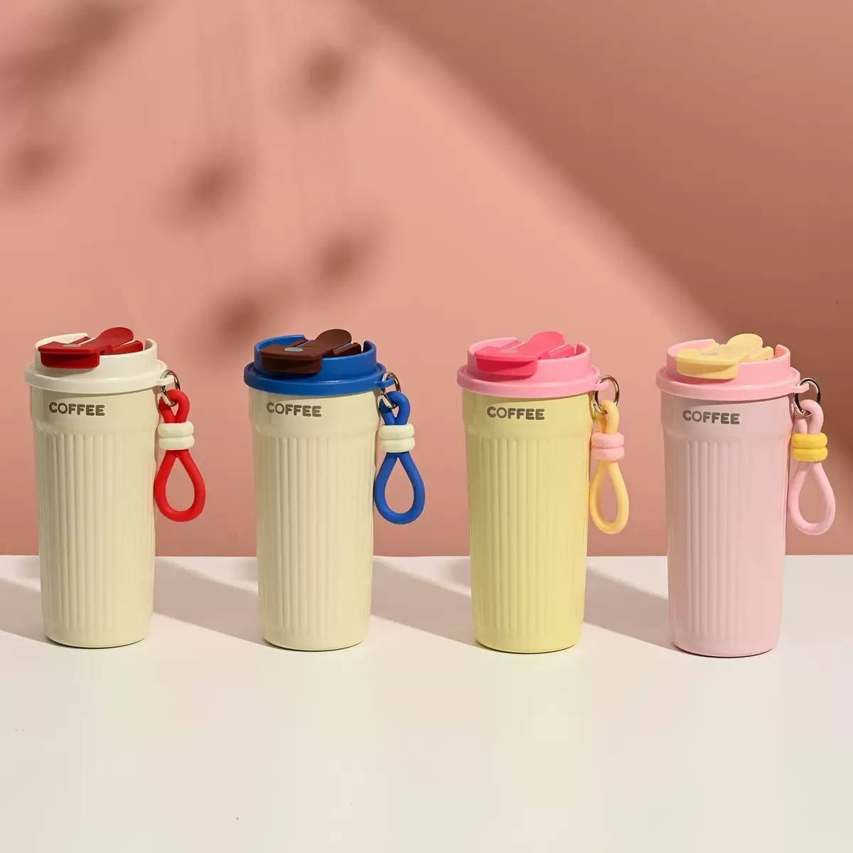 Ribbed Coffee Travel Tumbler