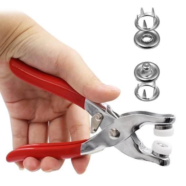 Hand Pressure Snap Button Fastener Pliers Tool Kit