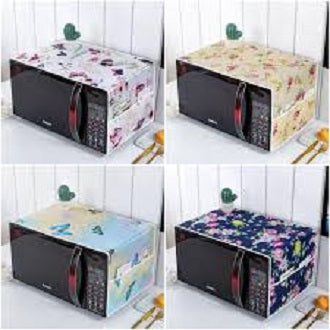 Printed microwave oven top dust cover