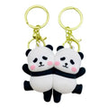 Couple panda keychain