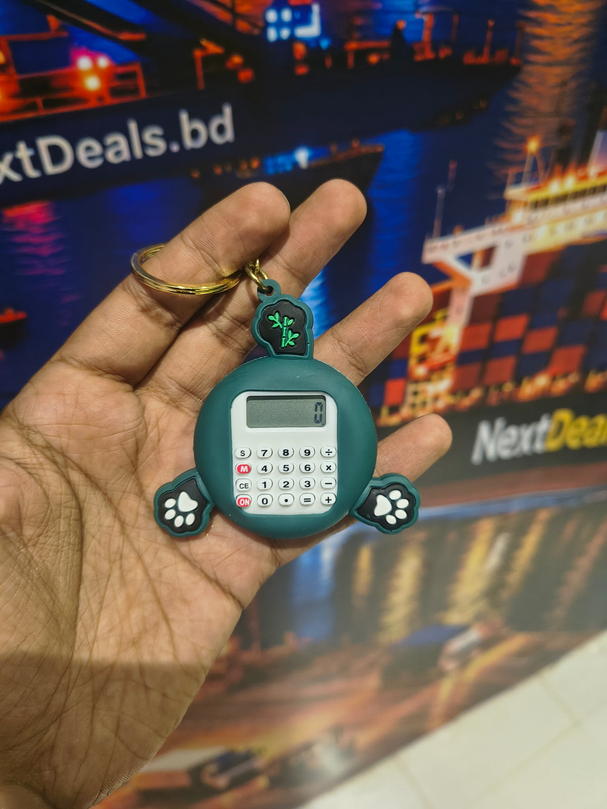 watch + calculator keychain