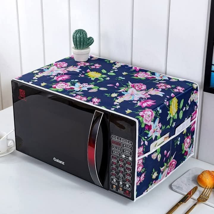 Printed microwave oven top dust cover