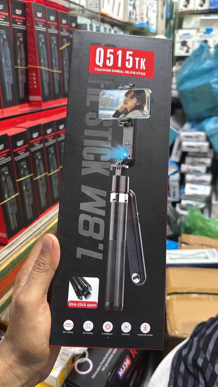 Q515TK 1.8M Tracking Gimbal Selfie Stick