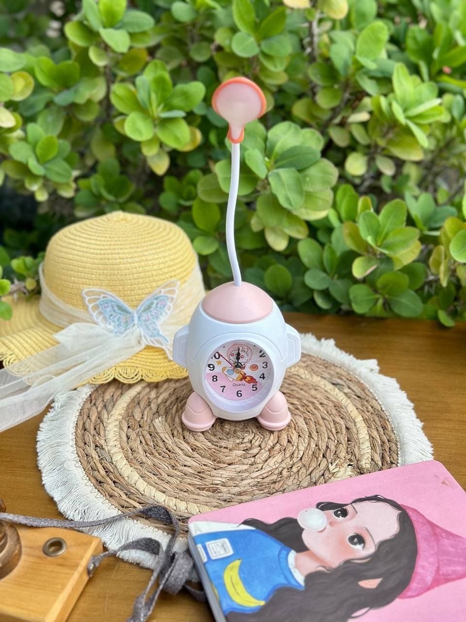Round Handle Mini Alarm Clock