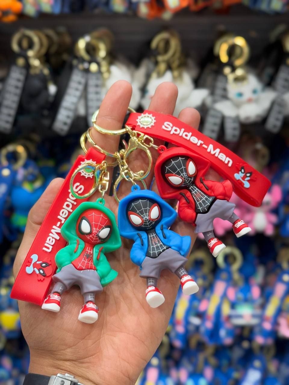 Web Hero Multicolor Keychain