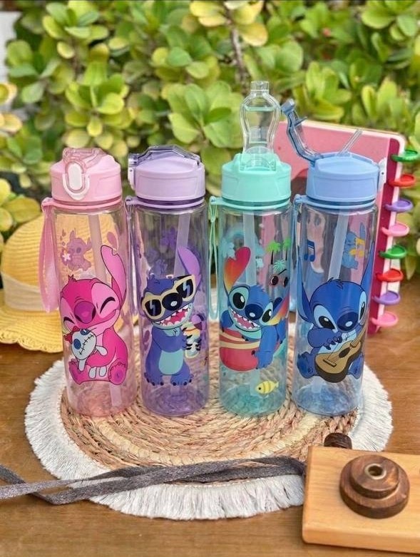 Blue Alien Clear Water Bottle